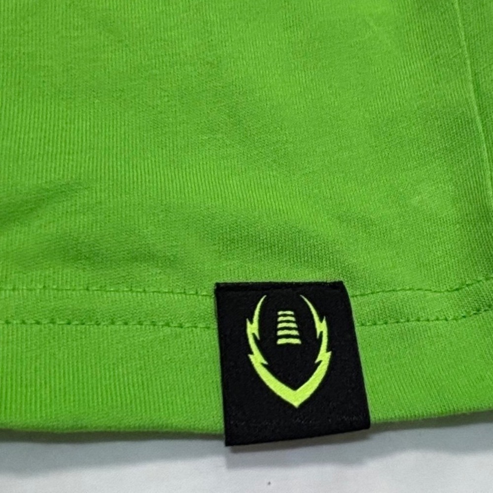 Nike Field General Quarterback Tee Mens Medium Lime 5 Stars 623426-313 Imperfect - Picture 3 of 10